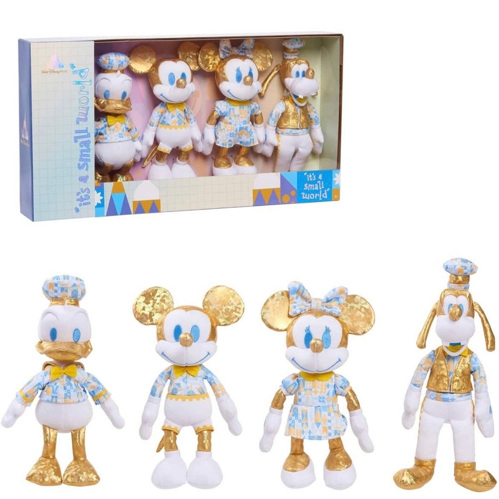 NWT 50th Anniversary Disney World It's a Small World Plush Set